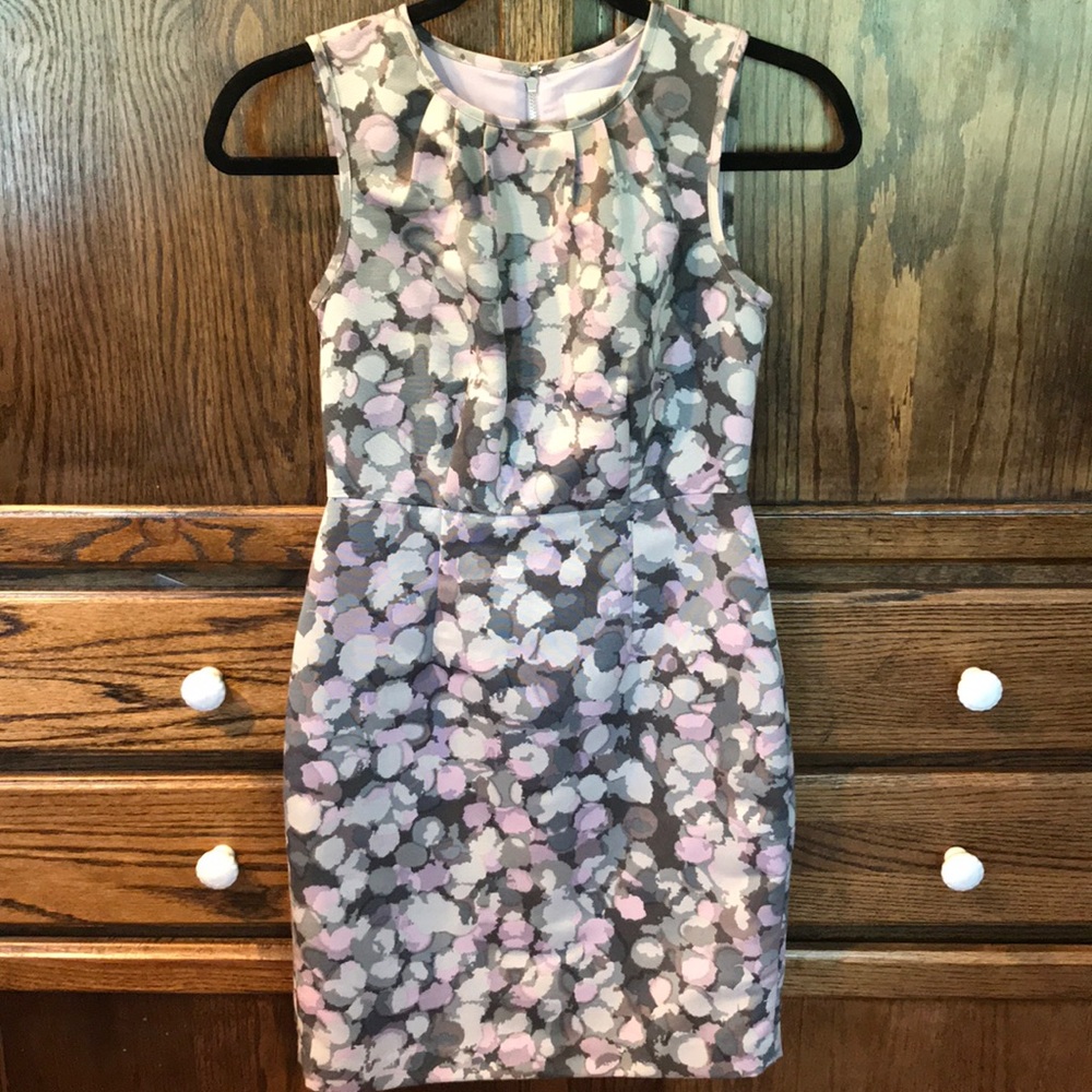 Women’s Sleeveless Dress Sz 00P Purple Grey NWT